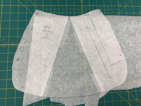 New pocket piece being made.  Keep the pocket attached at the top, but open the bottom up so you have more room and a larger pocket.