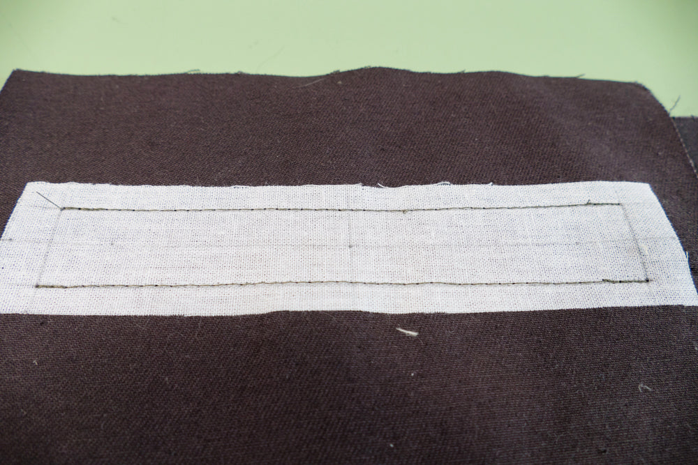 The paralelle lines sewn begining and ending with a back stitch