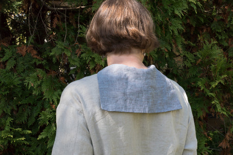 Back view of the Middy collar.