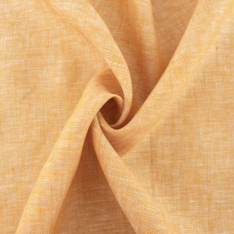 orange linen fabric swirled