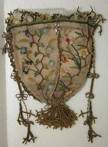 lace and beaded reticule