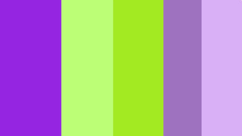 A swatch with different shades of purple and green.