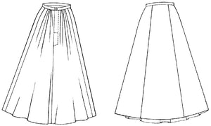 209 Walking Skirt - PDF - Folkwear