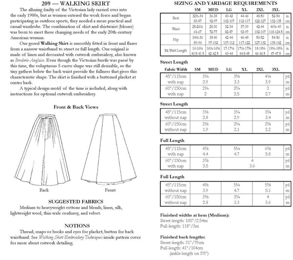 209 Walking Skirt - Folkwear