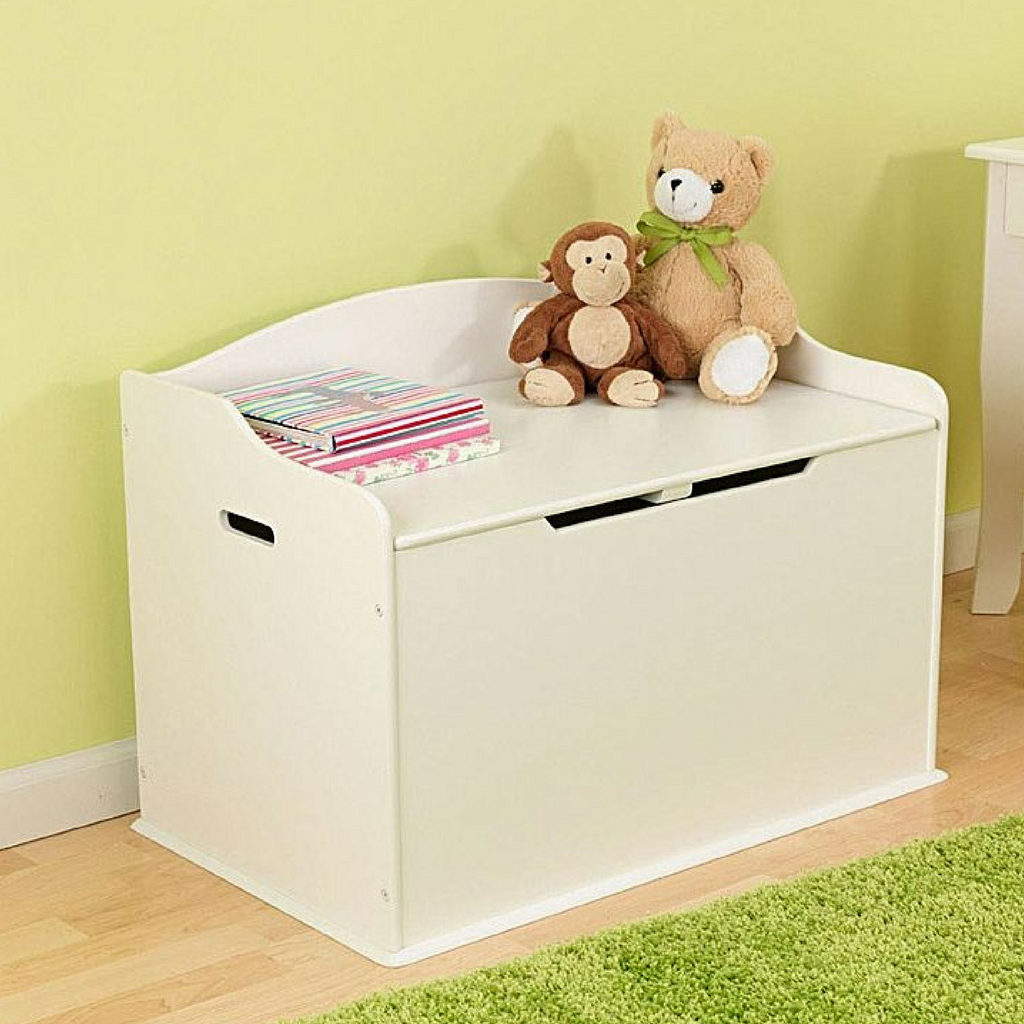 austin toy box white