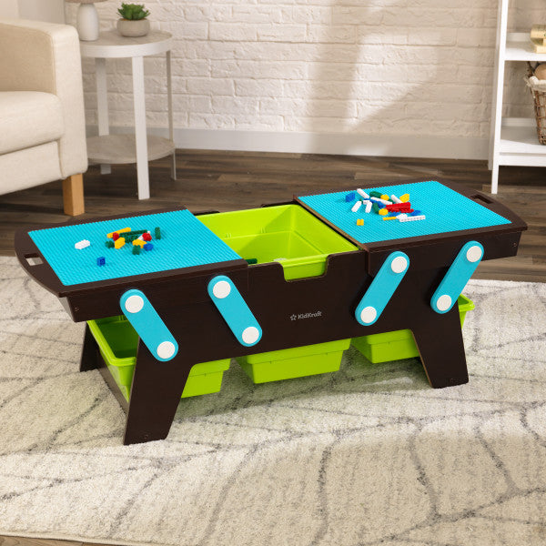 building bricks play n store table