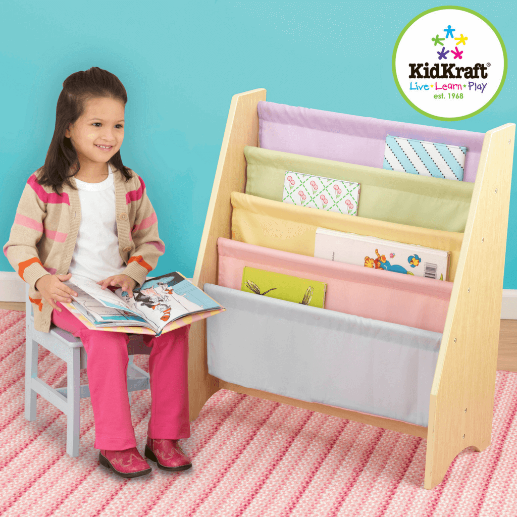 Kidkraft Sling Bookshelf Pastel Kids Bedroom 14225 Salsa And Gigi