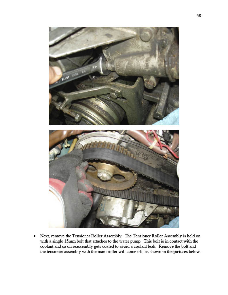Timing Belt_Water Pump Miscellaneous Wyait Procedures pg58