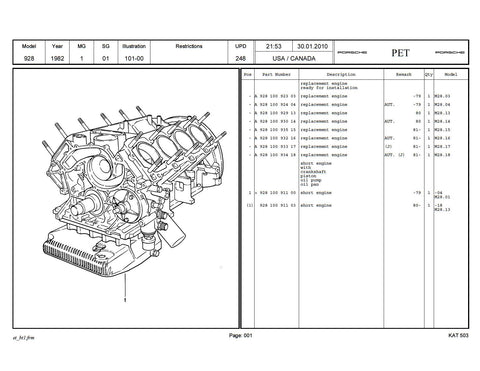 928 parts catalog 1977-1982