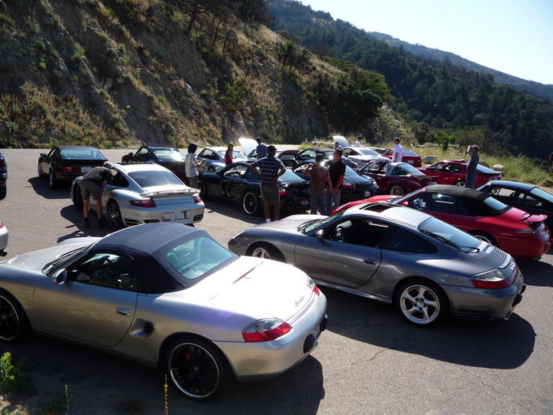 sharks in the badlands 928s event parking lot 