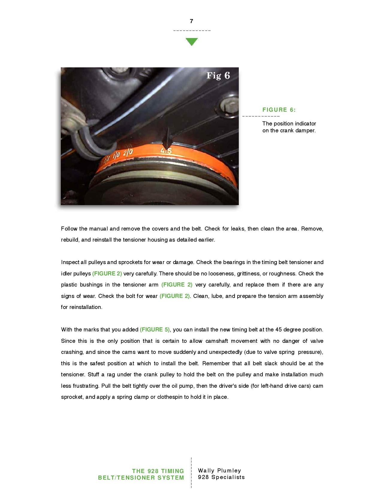 The 928 Timing Belt and Tensioner System pg7