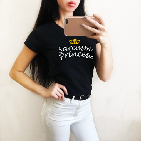 Sarcasm Princess - Ladies Graphic Tee - Classically Styled