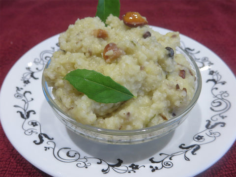 Barnyard Millet Curry leaves pongal - Kuthiraivali Pongal