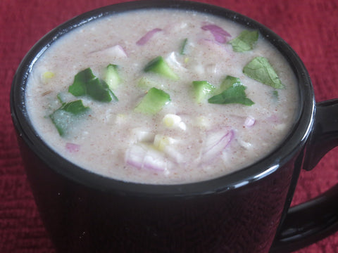 Finger Millet Cucumber Porridge