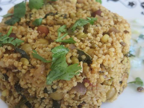 Sprouted Millets Biryani