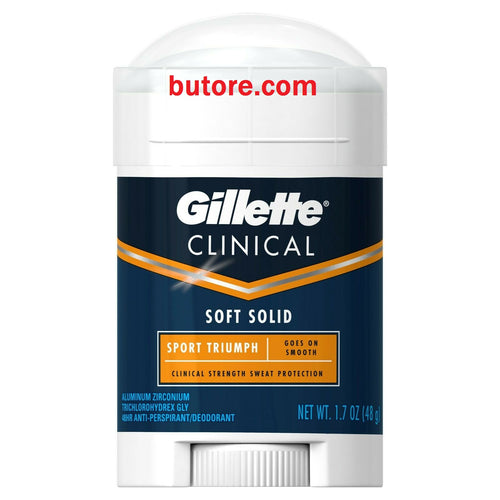 Gillette Clinical Soft Solid Antiperspirant Deodorant, Sport Triumph, 1.7 Ounce (Pack of 3)