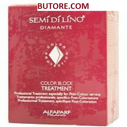 AlfaParf Semi Di Lino Diamante Color Block Treatment 6 Tubes X 0.67 oz