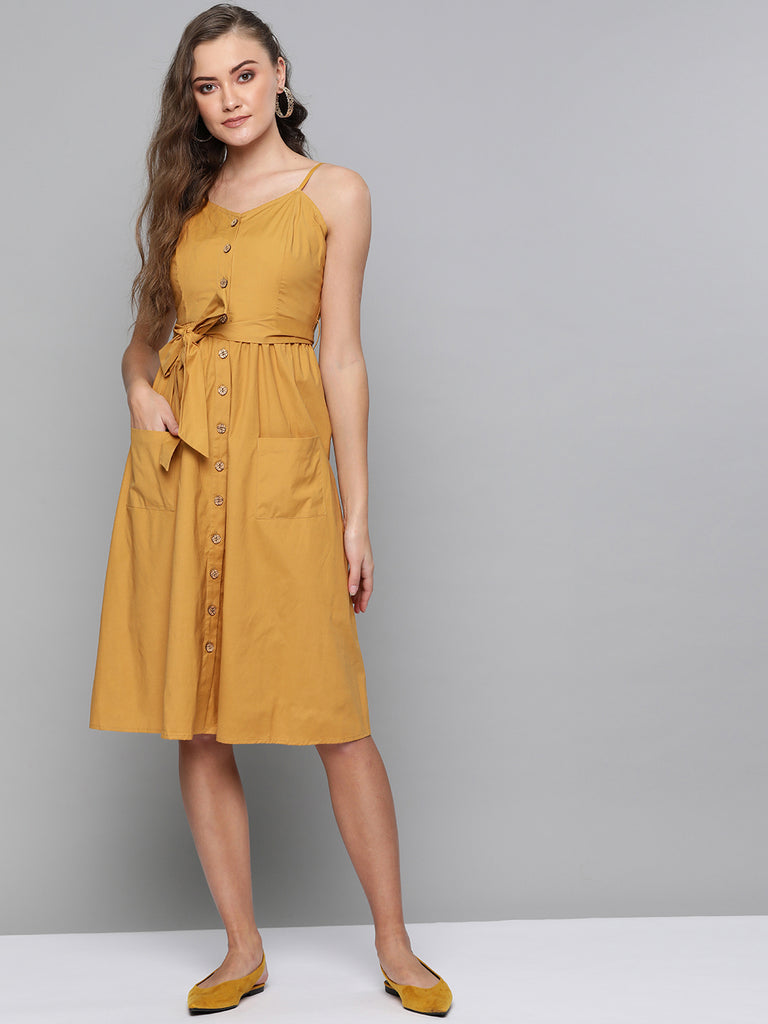 cotton midi dress online