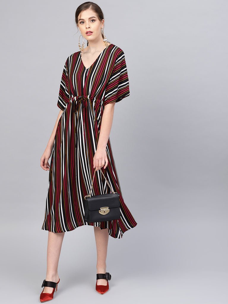 kaftan midi dress