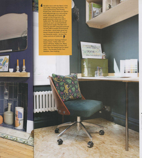 Real Homes magazine featuring How the Leopard got his Spots Velvet The Monkey Puzzle Tree