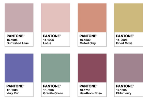 Pantone palette 'Balancing Act'