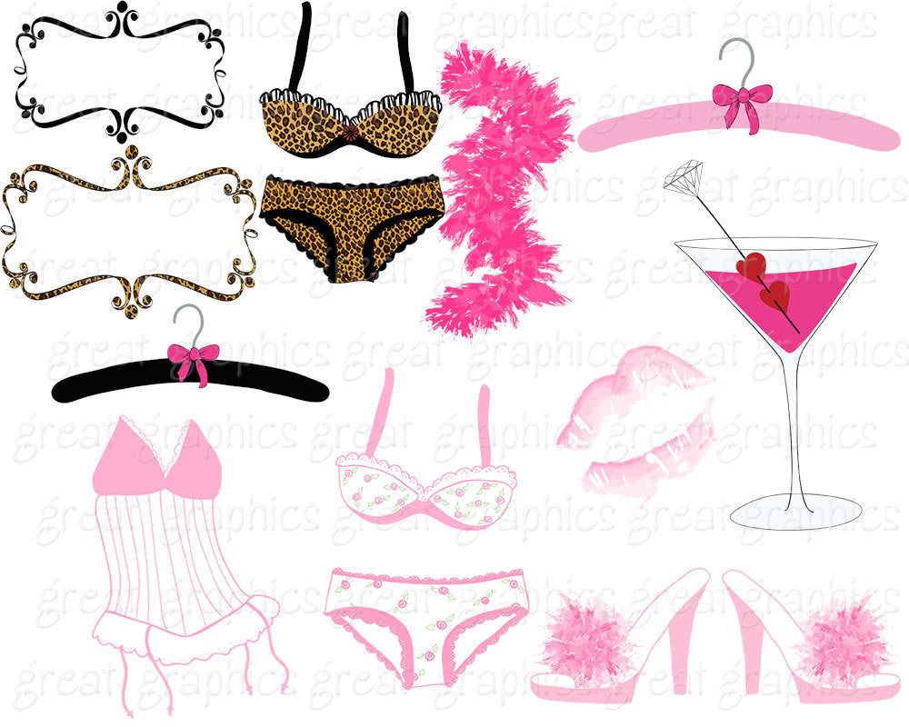 Lingerie Shower Clip Art 96