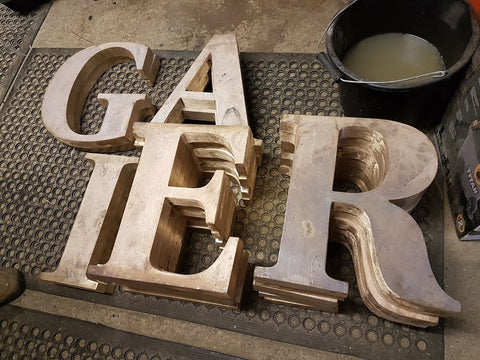 Solid Bronze Cast Letters