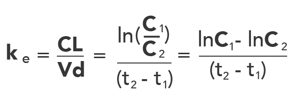 Elimination rate constant