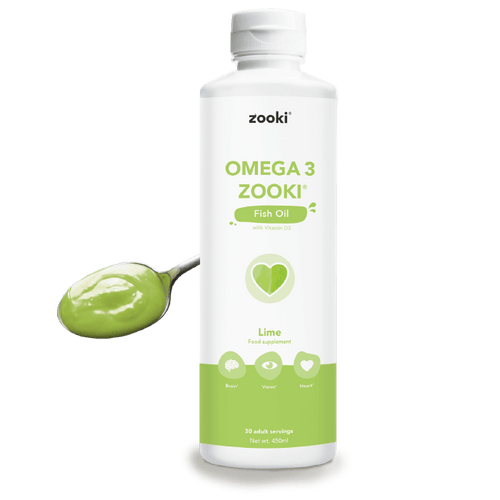 Omega 3 Fish Oil Zooki, Lime, 450ml