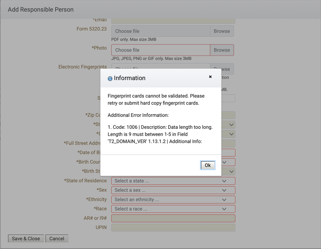 EFT File Error - T2_DOMAIN_VER' 1.13.1.2