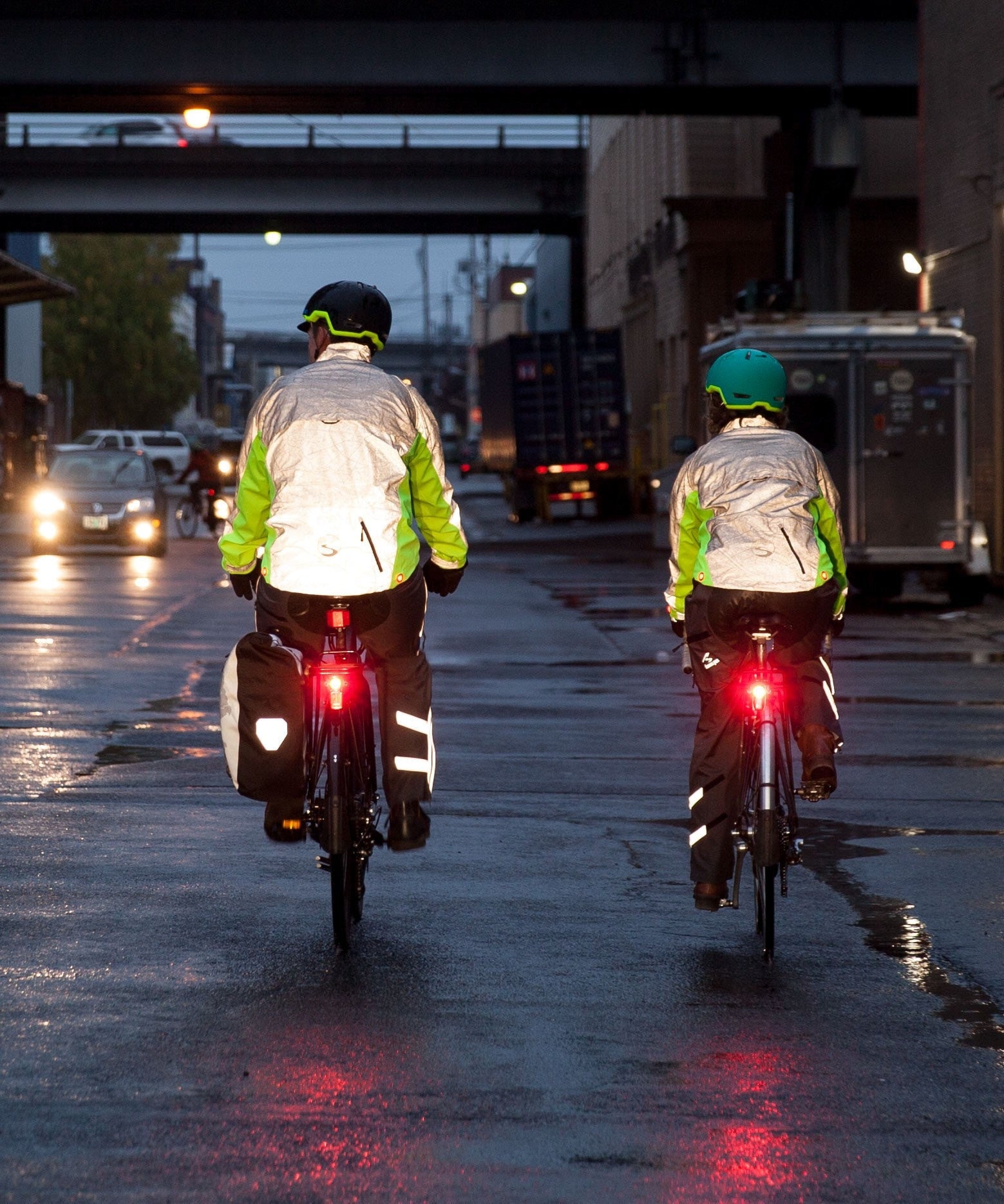 hi vis cycling rain jacket