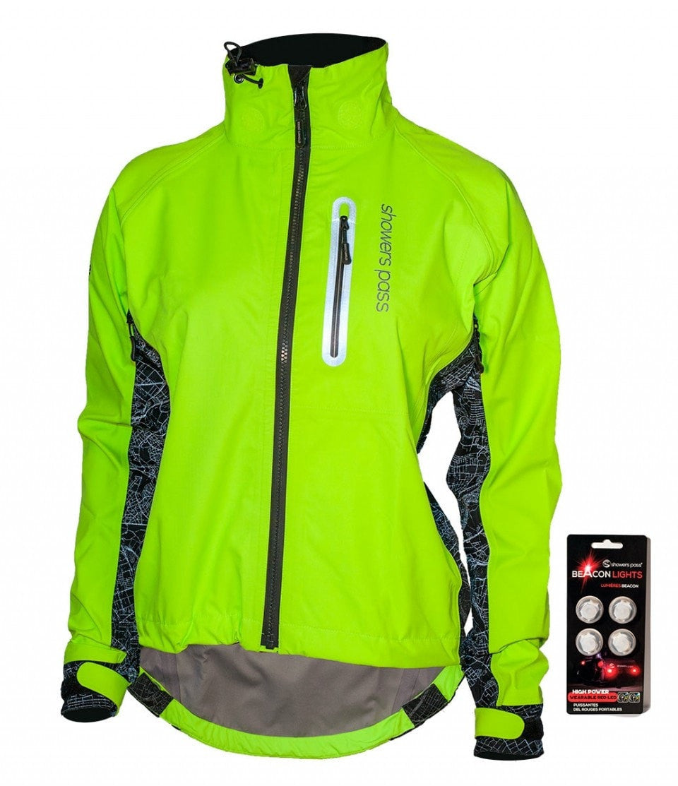 hi vis cycling rain jacket