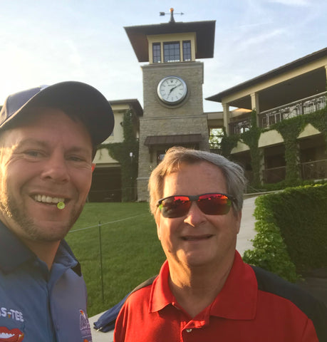 Dad and I at The Memorial Golf Tournament