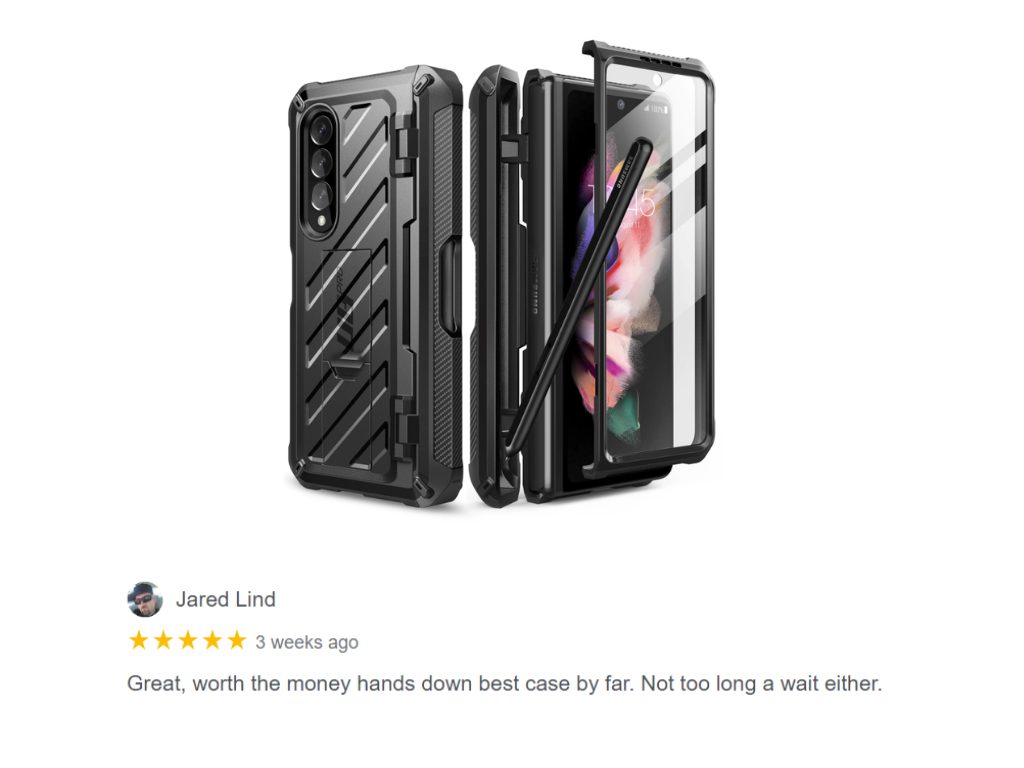 Customer Review Samsung Galaxy Z Fold3 Unicorn Beetle PRO