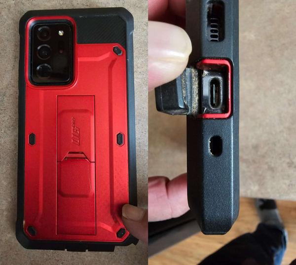 SUPCASE Note20 Ultra Metallic Red phone case