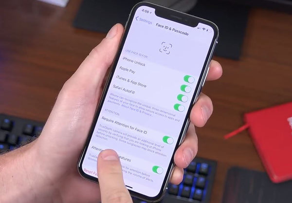 disable face id iphone