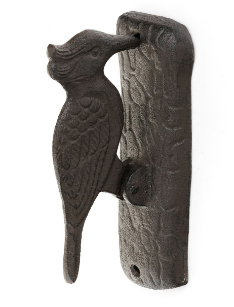 Bird Door Knocker Sculpture Cast Iron - Metal