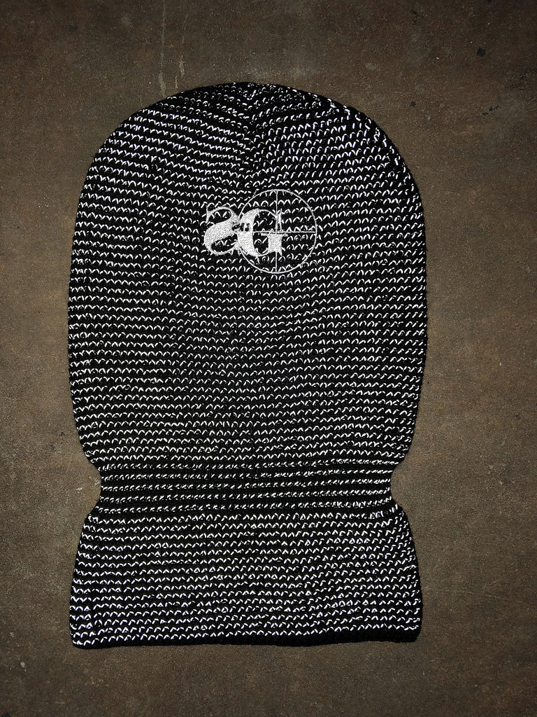Reflective 3M HBK Ski Mask (Black) - Sniper Gang Apparel