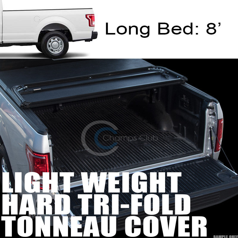 Tri Fold Hard Tonneau Cover Lw 15 17 Ford F150 Regular Super Cab 8 96 Jlconcepts