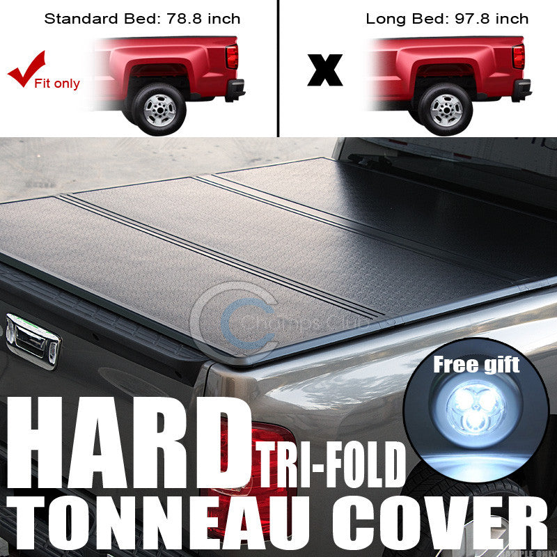 Tri Fold Solid Tonneau Cover Trunk Lid Jr 99 07 Silverado Sierra 6 5 Jlconcepts