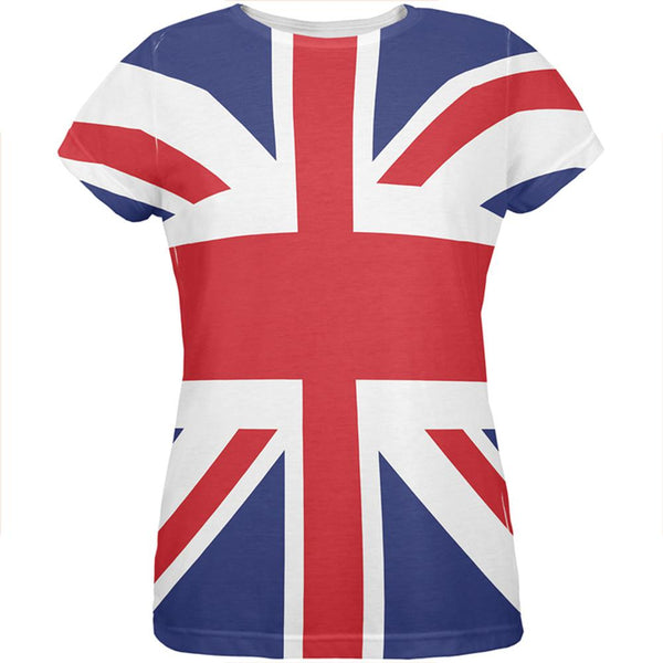 British Flag Union Jack All Over Womens T Shirt – Old Glory