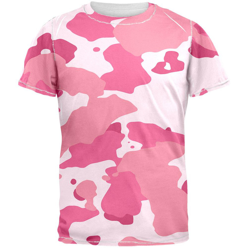 Pink Camo All Over Adult T-Shirt | Old Glory
