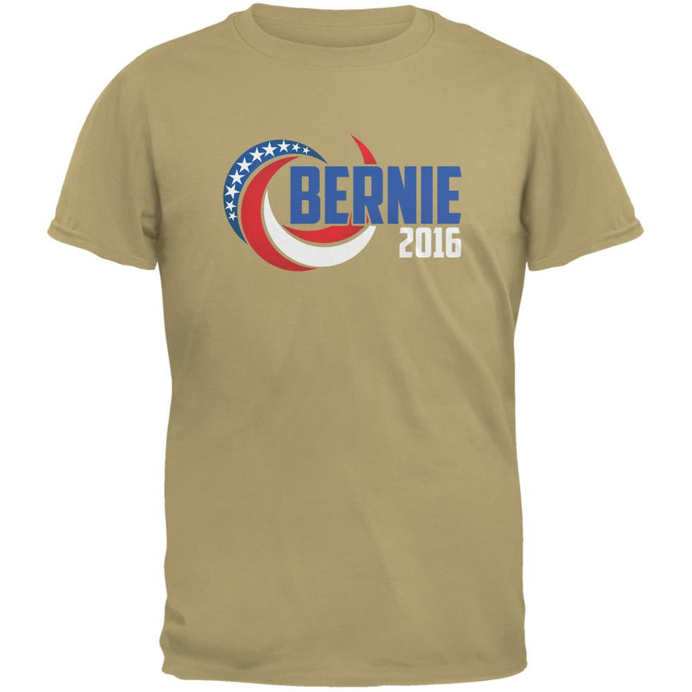 Election 2016 Bernie 2016 Swoosh Tan Adult T Shirt Oldglory Com