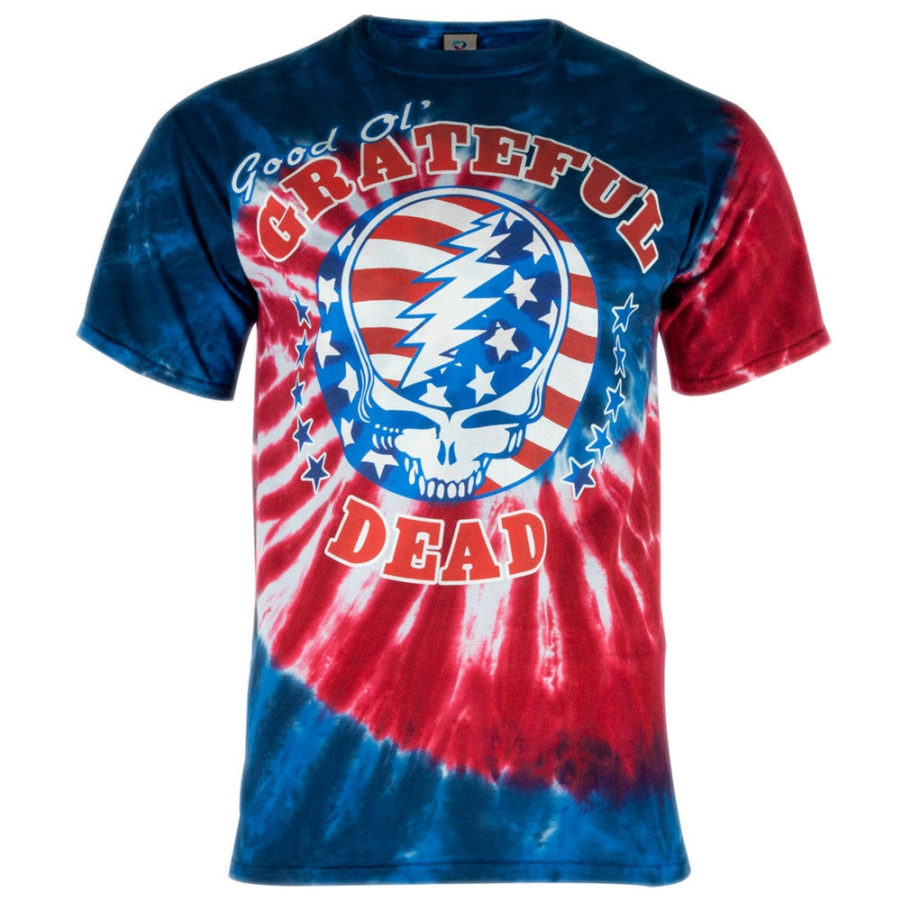 Grateful Dead Good Ol Tie Dye Adult T Shirt Old Glory   118056f 