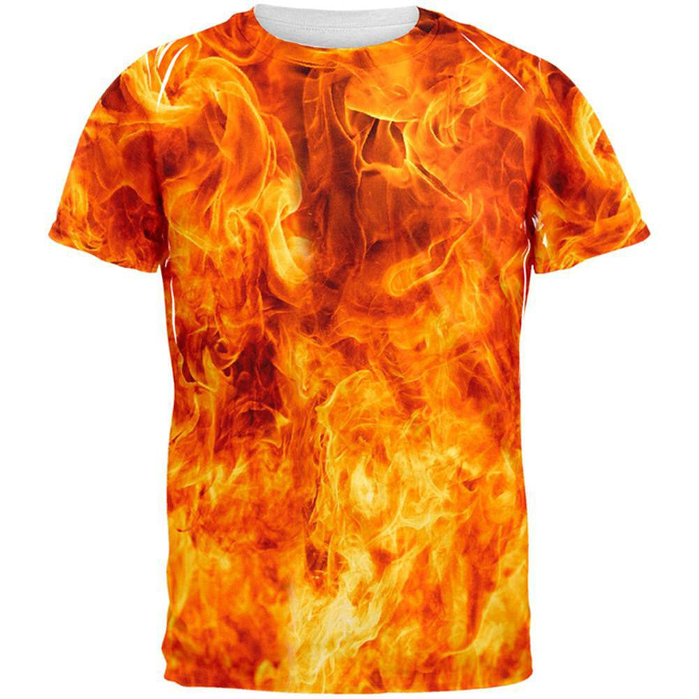 t shirt flames