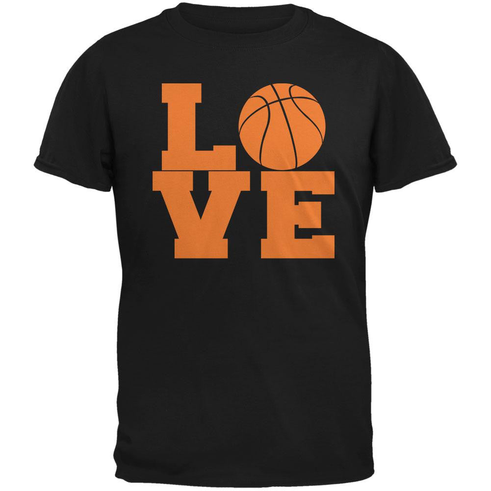 Basketball Love Black Adult T-Shirt – Old Glory