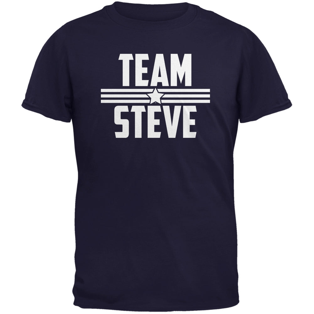 Civil War Team Steve Navy Adult T-Shirt – Old Glory