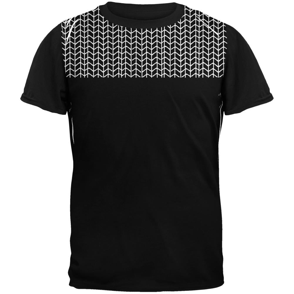 Knit Stitch Doodle B Adult Black Back T-Shirt – Old Glory