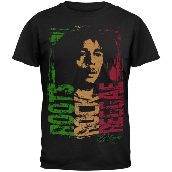Bob Marley - Roots Rock Reggae Adult T-Shirt | Old Glory