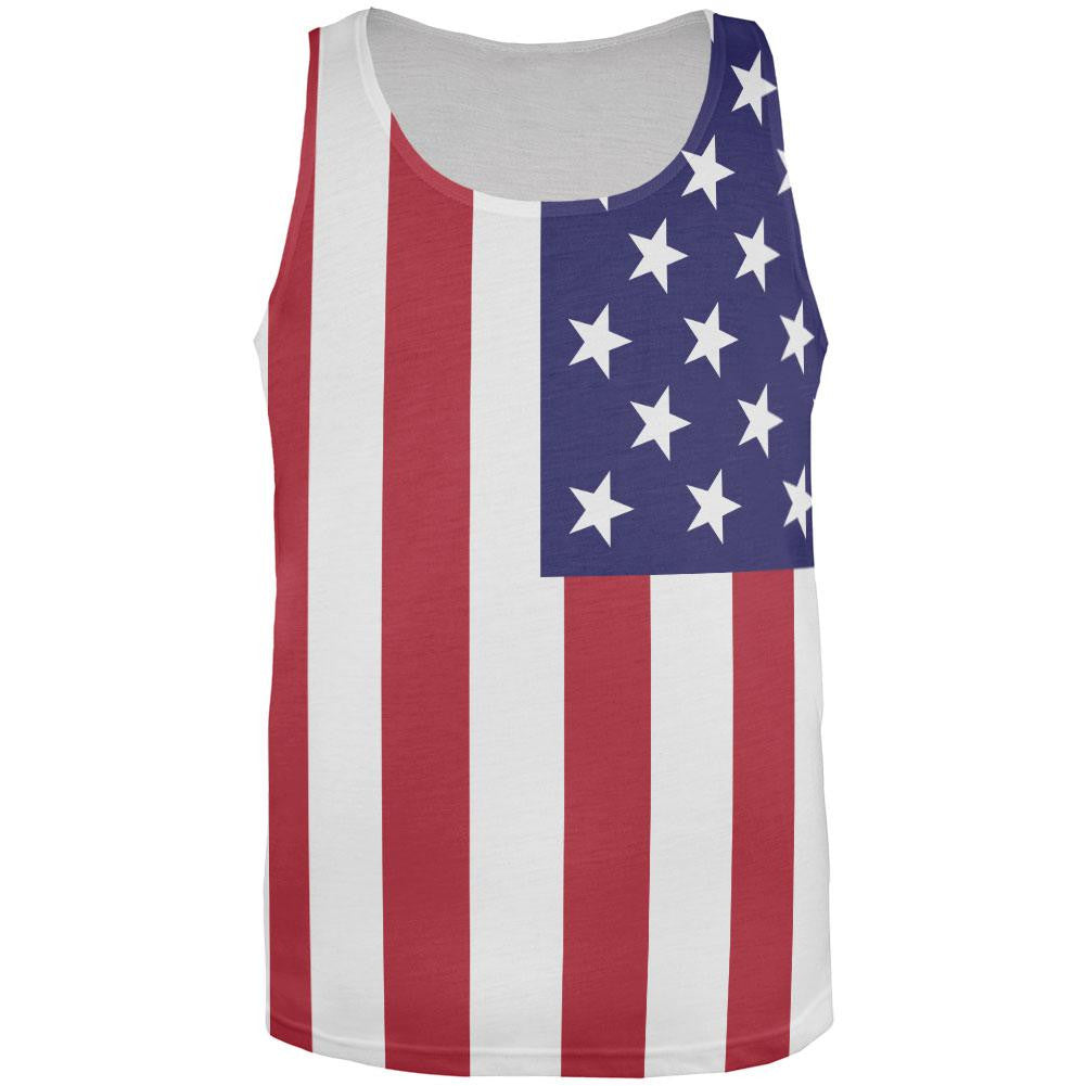 USA Flag All Over Adult Tank Top | Old Glory Novelty Apparel